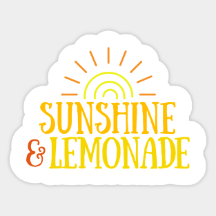 Sunshine & Lemonade - Summer Sticker